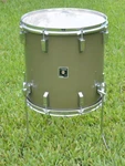 1970'S Sonor 16" Phonic Floor Tom In Metallic Pewter For Your Drum Set! Lot J353. Fixed Price $629.95.