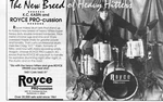 1991 Small Print Ad Of Royce Pro-cussion Drums W Kc Kasin Aragon. Fixed Price $9.99.