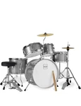 Bcp Kids Beginner All Wood Acoustic Kit Starter Set W/ Stool, Drumsticks. Fixed Price $135.00.