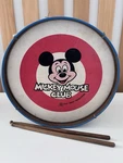 Vintage Noble Cooley Walt Disney Mickey Mouse Club Metal With Drumsticks. Fixed Price $55.00.