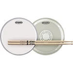 Evans Ec Reverse Dot Battersnare Side Headfree Pair Promark Sticks W 5B. Fixed Price $39.99.