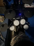 Simmons Electronic Drum Kit 5 Pads With Sticks, Pedal, Cymbal, Snare. Fixed Price $150.00.