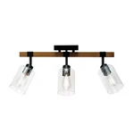 Globe Electric 2FT 3-LIGHT Faux Wood Fixed Track Lighting Kit Matte Black Accent. Fixed Price $107.78.