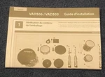 Roland VAD-503 / 506 Electronic Drum Kit Instructions French. Fixed Price $5.40.