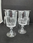 Set Of 6 Cristal Arques-durand Vintage Stands 1/2" Tall Holds 8OZ. Fixed Price $32.00.
