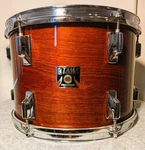 1982 Tama Superstar 13X9 Double-headed Rack Tom Mahogany Finish. Fixed Price $250.00.