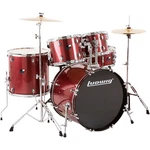 Ludwig Backbeat Complete 5PIECE Drum Set Whardware, Cymbals Wine Red Sparkle. Fixed Price $599.99.