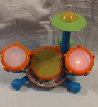 Vtech Kidibeats Drum Set 3 Pads & Cymbal 2 To 5 Years No Sticks Tested. Fixed Price $13.49.
