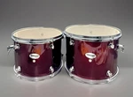 Mapex Tornado Rack Tom Drums 12 X9" & 13 X10" Wine Red Met. Remo Heads Pair. Fixed Price $99.00.