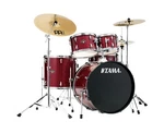 Tama Imperialstar 5-PIECE Drum Set With Hardware Cymbals Candy Apple Mist. Fixed Price $899.99.