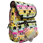 Luv Betsey Johnson Quilted Backpack School Travel Bag Edm Music Panda Striped. Fixed Price $88.11.
