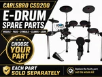 Carlsbro CSD200 Electronic Drum Kit Spare Parts Module Pads Cymbals Loom Clamps. Fixed Price $20.38.