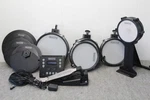Simmons SD600 Electronic Drum Set With Mesh Heads Kick Cymbals Pedal Etc. Fixed Price $200.00.