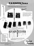 1984 Print Ad Of Universal Percussion Cannon Toms Howitzer 10H Drums. Fixed Price $8.49.