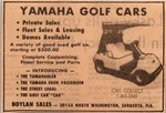 Yamaha Golf Cars Private Sales Sarasota Fl 1981 Ft. Myers Ad TAJ4-3. Fixed Price $13.50.