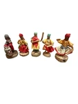 Lot Of 5 Vintage Handmade Folk Art Haitian Dolls Music Drums Dancing Wood. Fixed Price $34.00.