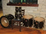 Premier Artist Maple Striking Black 5 Pc. (uk Built) Drum Set Good Condition. Fixed Price $950.00.