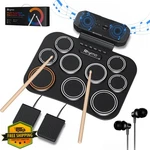 Rhymo Black Portable Roll-up Electronic Drum Set. Fixed Price $74.99.