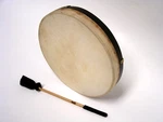 Dobani Pretuned Goatskin Head Wood Frame Drum W/ Beater 12". Fixed Price $54.50.