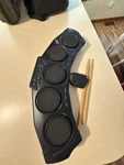 First Act Digital Tabletop Electronic Drum Pad Set With Sticks And Pedal. Fixed Price $25.00.