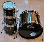 Gretsch New Classic Maple 5 Piece Shell Pack - Black Sparkle Mint. Fixed Price $2895.00.