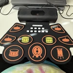 9-PAD Electronic Roll-up Drum Kit Pedals Rechargeable Portable Usb Set Digital. Fixed Price $34.99.
