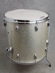 Slingerland 16X16" Silver Sparkle Floor Tom Drum, 70'S 3-PLY Immaculate!. Fixed Price $849.95.