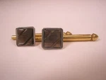 SINGLES(2) 1/4" Square Gray Mother Pearl Vintage Formal Tux Prom Shirt Stud C235. Fixed Price $23.49.