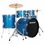 Ludwig LC195 Accent Drive 5-PIECE Complete Drum Set, Blue Sparkle. Fixed Price $699.99.