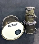 Tama Starclassic Bubinga Drums - Galaxy Chameleon Sparkle & Humes Berg Cases. Fixed Price $3200.00.