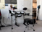 Simmons Titan 20 Electronic Drum Kit With Mesh Pads And Bluetooth Throne. Fixed Price $500.00.