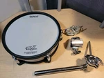 Roland PD-128 Bc V-drum 12" Snare Pad W/ Clamp, Rod Mount & Cable #3H13. Fixed Price $239.00.