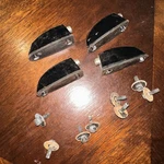 Pearl Export Black Tom Lugs W/ Mount Screws & Gasket.. Fixed Price $20.00.
