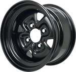Moose Offroad Steel Wheel - Black 12X7 4/110 Bolt Pattern Part Number MO1207. Fixed Price $61.95.