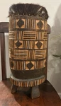 Ceremonial African Hand Carved Drum. Animal Hide Top Approx 15 Tall 6 Round. Fixed Price $49.99.