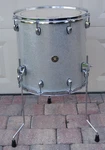 Gretsch Catalina Maple 16" Silver Sparkle Floor Tom For Your Drum Set L162. Fixed Price $314.96.