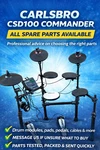 Carlsbro CSD100 Electronic Drum Kit Spare Parts Kick Hi Hat Pedal Cymbal Pad 9V. Fixed Price $68.04.