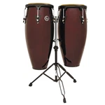 Latin Percussion Aspire 11, 12 Conga Drum Set W/ Stand, Dark Wood LPA647-DW. Fixed Price $629.99.