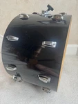 Vintage 70S Ludwig 22 14 Black Cortex Bass Drum Shell Lugs. Fixed Price $375.00.