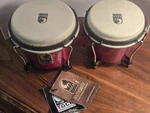 Toca Percussion Synergy Wood Bongos - Rio Red Drums. Fixed Price $65.00.