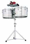 Latin Percussion LP258SLP Tito Puente Thunder Timbales, Steel With Stand. Fixed Price $879.99.