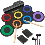 Rocksocki Electric Drum Set, 7-PAD Kids Electronic With Headphone In.... Fixed Price $65.26.