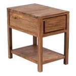 Urban Mid-century Modern Sheesham Wood End Table With Drawer Natural.. Fixed Price $454.99.