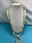 Vintage Signed Napier Faux Pearl 28 Gold Tone Necklace C425. Fixed Price $24.99.