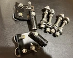 Ludwig Marching Mount Tri-tom Quad Bolts For Harness Blue/olive Badge Era. Fixed Price $17.99.