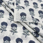 Indian Block Print Fabric Cotton Blue Dress By The Yard. Fixed Price $11.26.