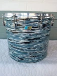 Mid 70'S Ludwig 3-PLY Bowling Ball Oyster Blue Pearl 16 X 14 Concert Tom. Fixed Price $149.00.