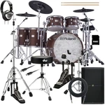 Roland VAD716 V-drums Electronic Set Satin Walnut Complete Bundle. Fixed Price $10219.99.