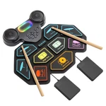2025 Upgrade Electronic Drum Set 9-PAD Roll-up Portable Silicone Kit W.... Fixed Price $53.07.