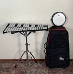Vic Firth Percussion Education Kit - Xylophone Bells, Practice Pad, Stand & Bag. Fixed Price $105.00.